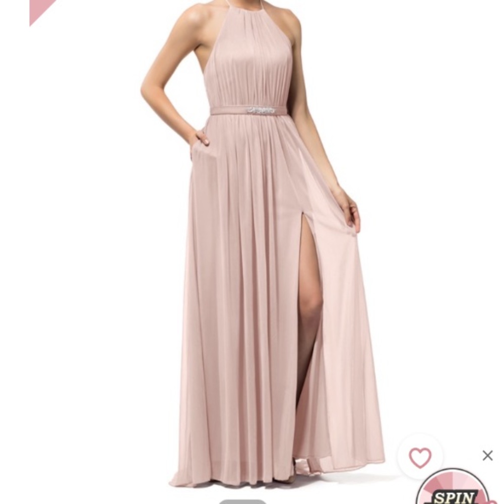 Azazie bridesmaid dress dusty rose